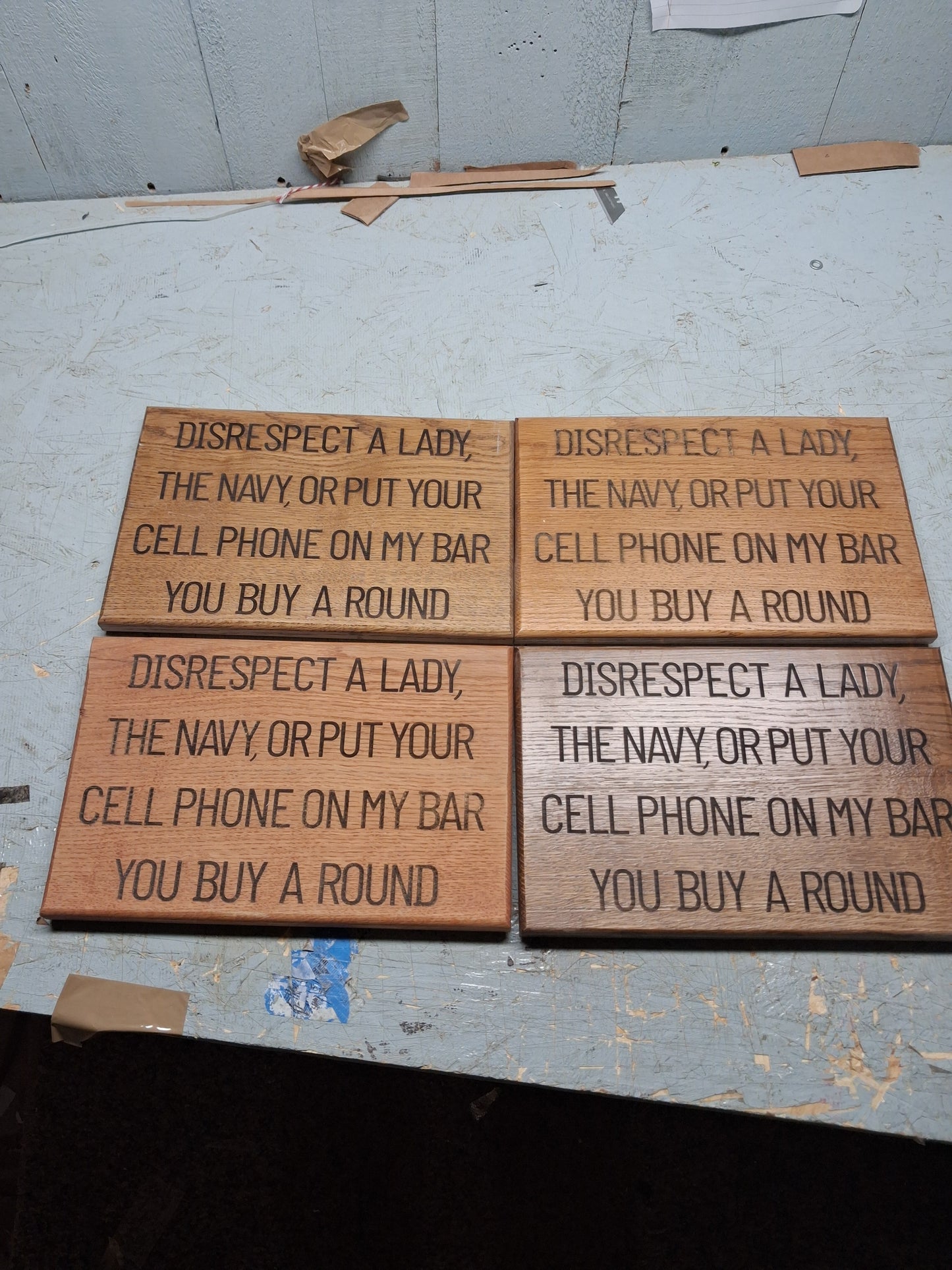 Disrespect the Navy plaque