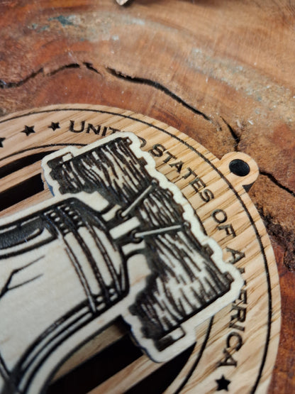 America 250 Wood Ornament Collection