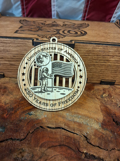 America 250 Wood Ornament Collection