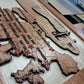 30 x 15 Tico Belle laser cut and Engraved wall hanging