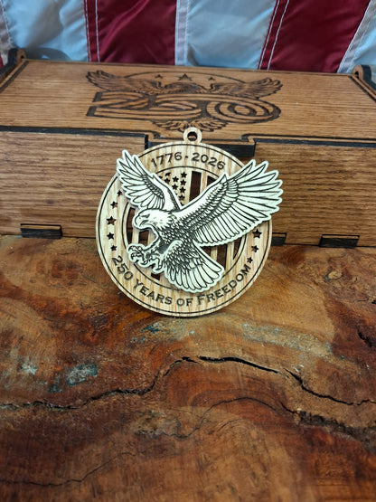America 250 Wood Ornament Collection
