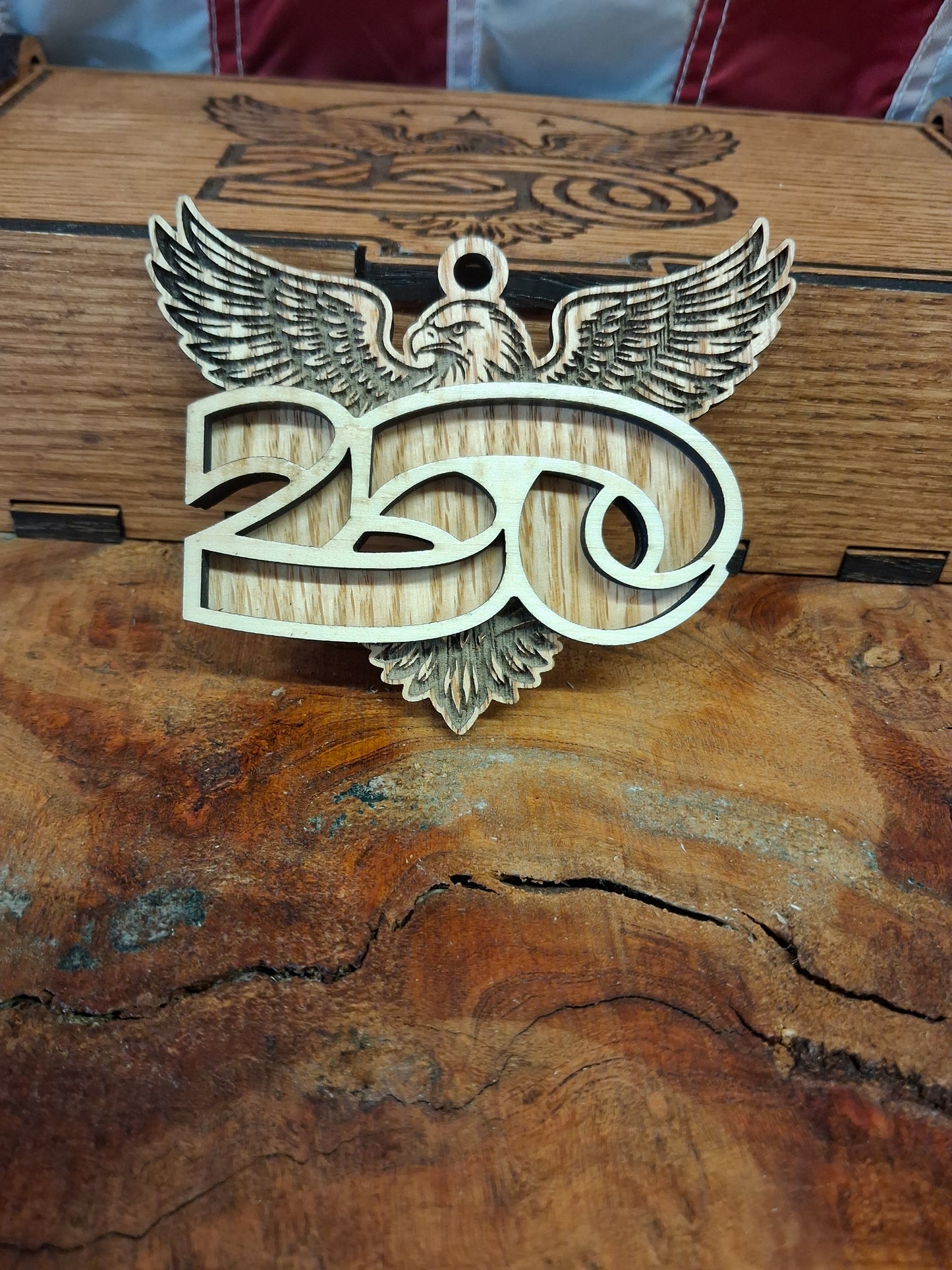 America 250 Wood Ornament Collection