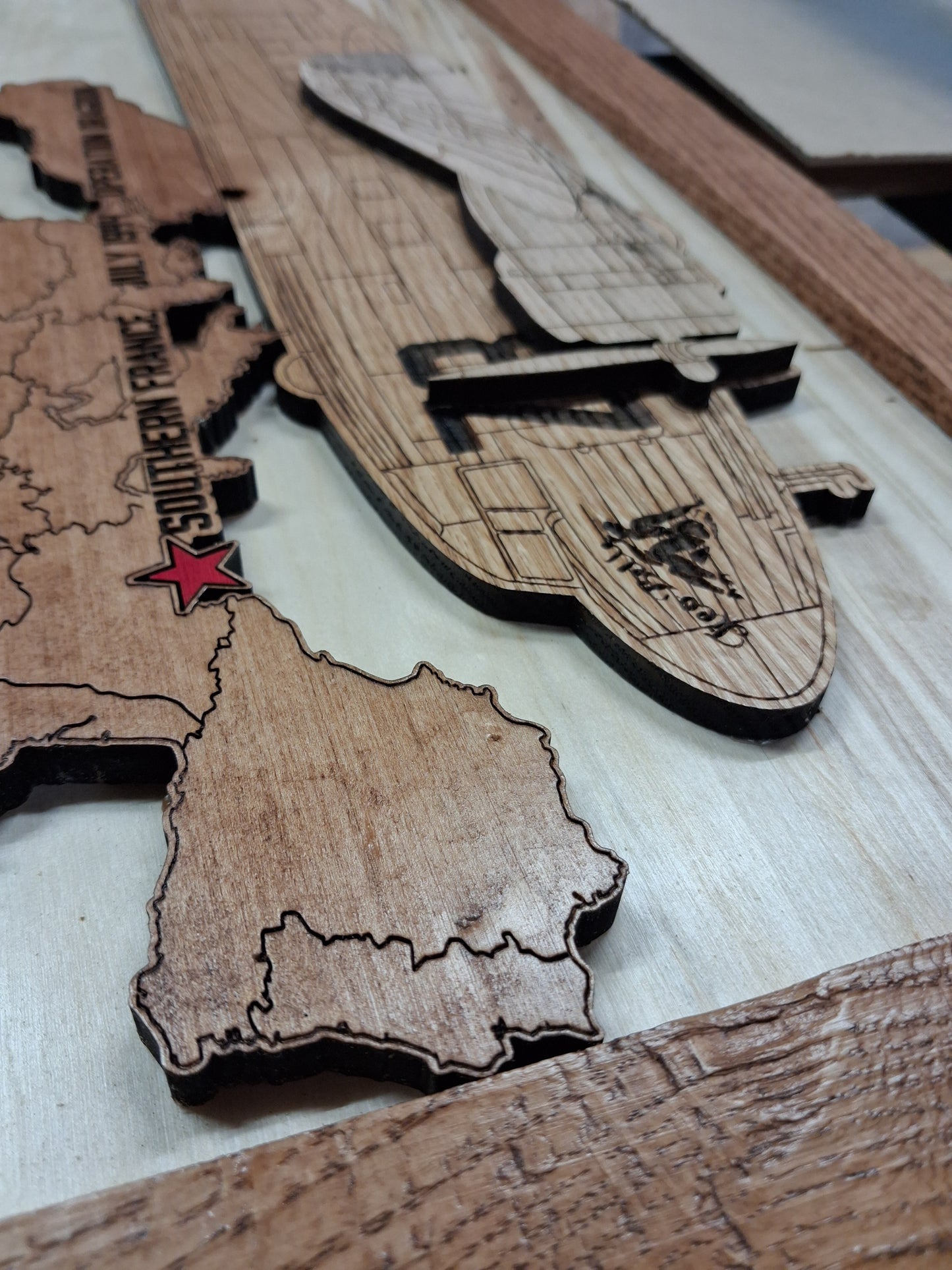 30 x 15 Tico Belle laser cut and Engraved wall hanging