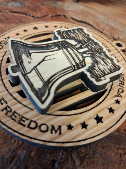 America 250 Wood Ornament Collection