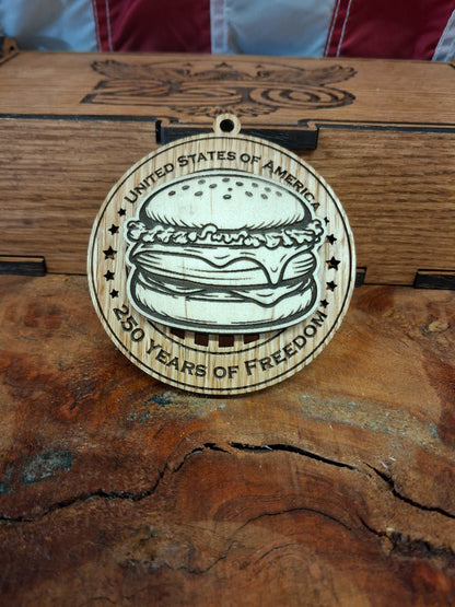 America 250 Wood Ornament Collection