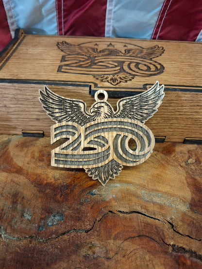America 250 Wood Ornament Collection