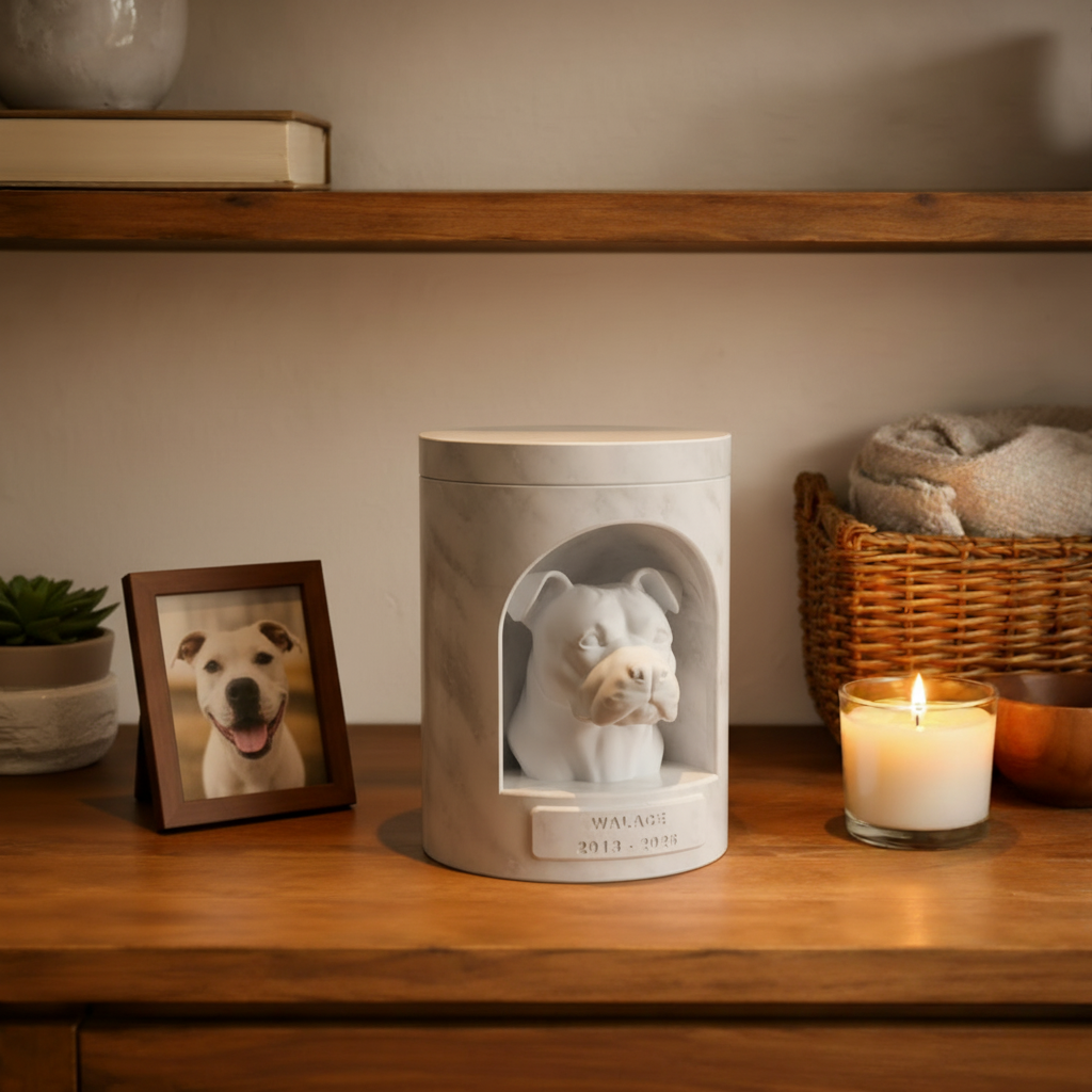 3D Printed Pet Urn for Dogs